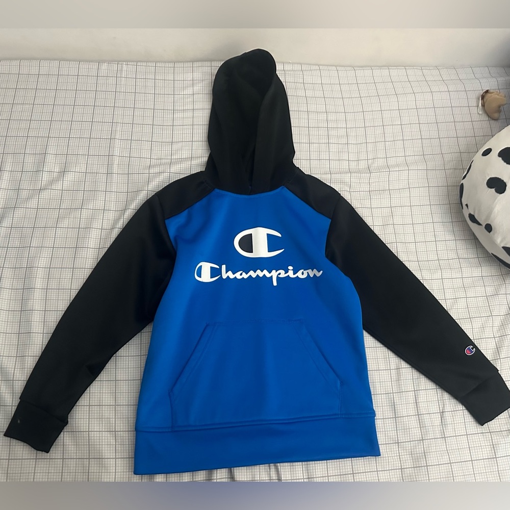 Champion Black and Blue Pullover Hoodie